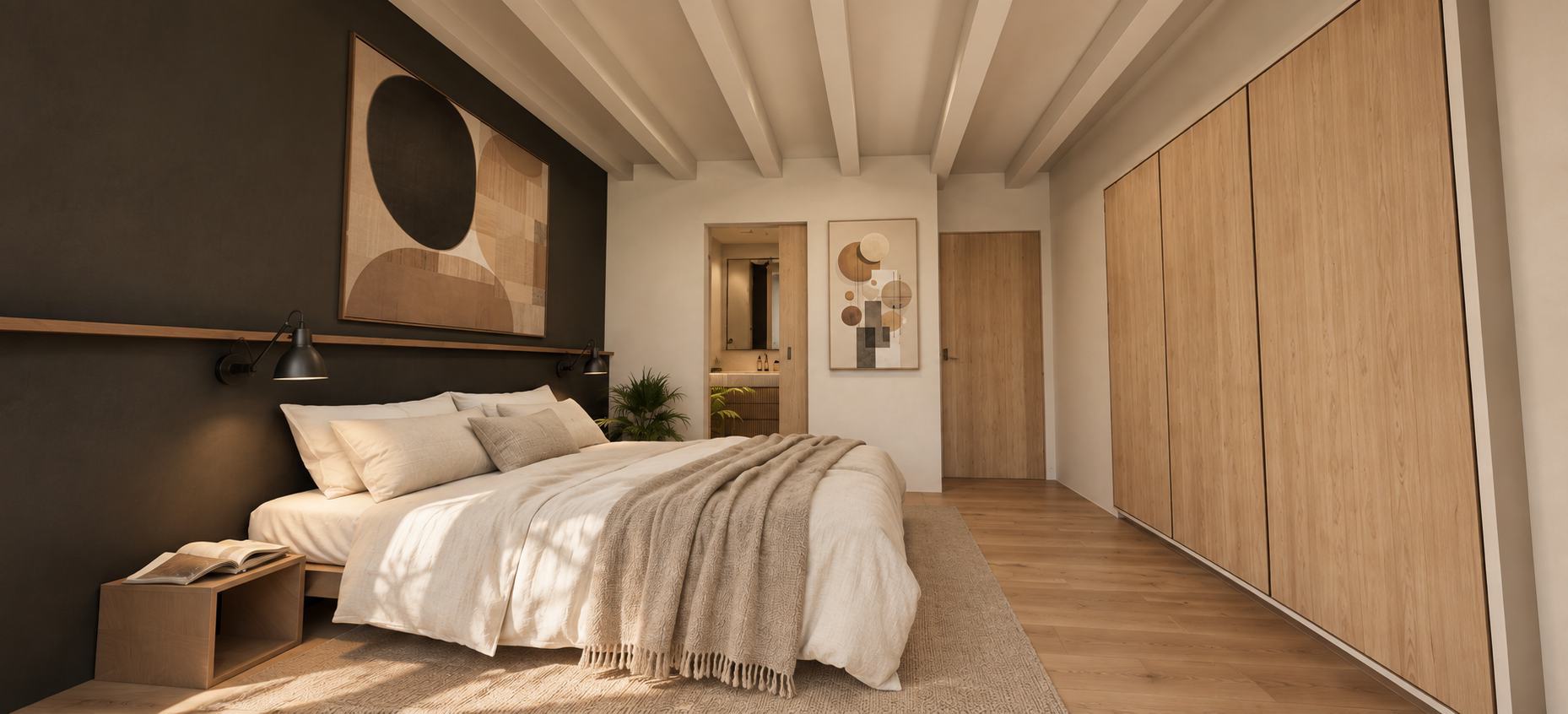 Bright guest bedroom suite proposed for Highwood Cottage